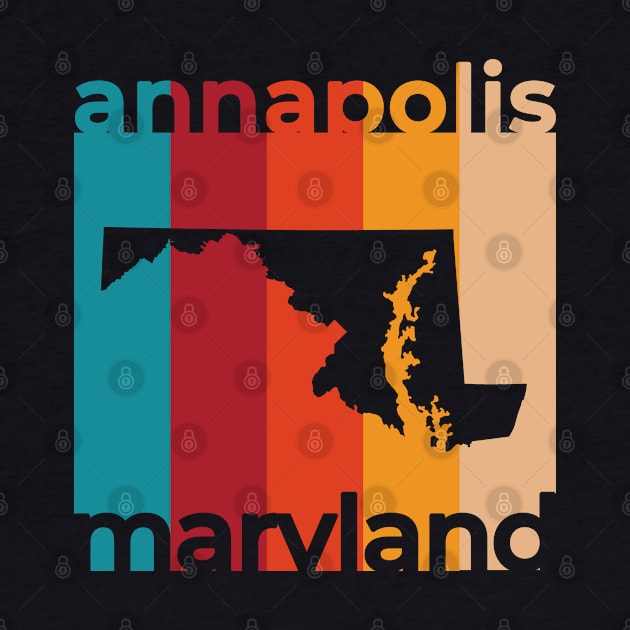 Annapolis Maryland Retro by easytees